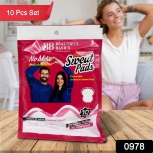Underarm Sweat Pads – Highly Absorbent Disposable Cotton (10 Pack)