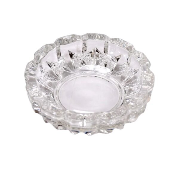 2_b4b881af-20b4-4a20-a9bf-1edcaa63ba03 Crystal Glass Ashtray – Round Cigar & Cigarette | Styleva