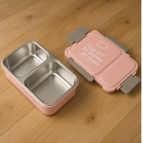 BPA-Free 2-Compartment Lunch Box – Leakproof & Compact Design