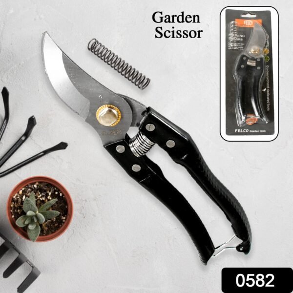 Garden Shears – High Carbon Steel Blades, Non-Slip Grip | Velvet Wipe