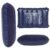 Inflatable Travel Pillow – Velvet Air Comfort (Blue) | PillowTrek