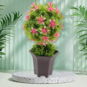 Artificial Flower Plant with Cute Pot – Low Maintenance Decor | Styleva
