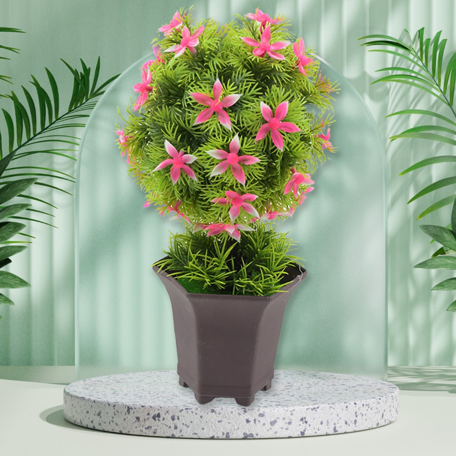Artificial Flower Plant with Cute Pot – Low Maintenance Decor | Styleva