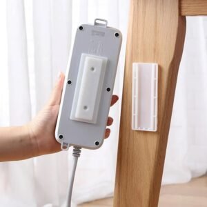Self Adhesive Plug Organizer – No Drill Wall Mount | FreshAura Homeware