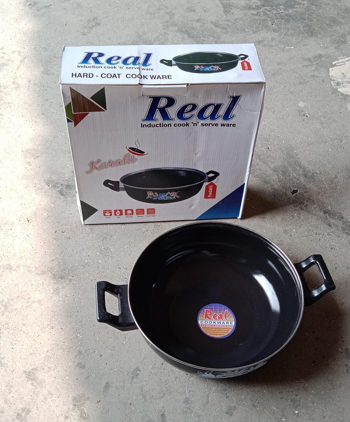 Cast Iron Kadai – Traditional 14 Inch Durable Pan | Indo Glow