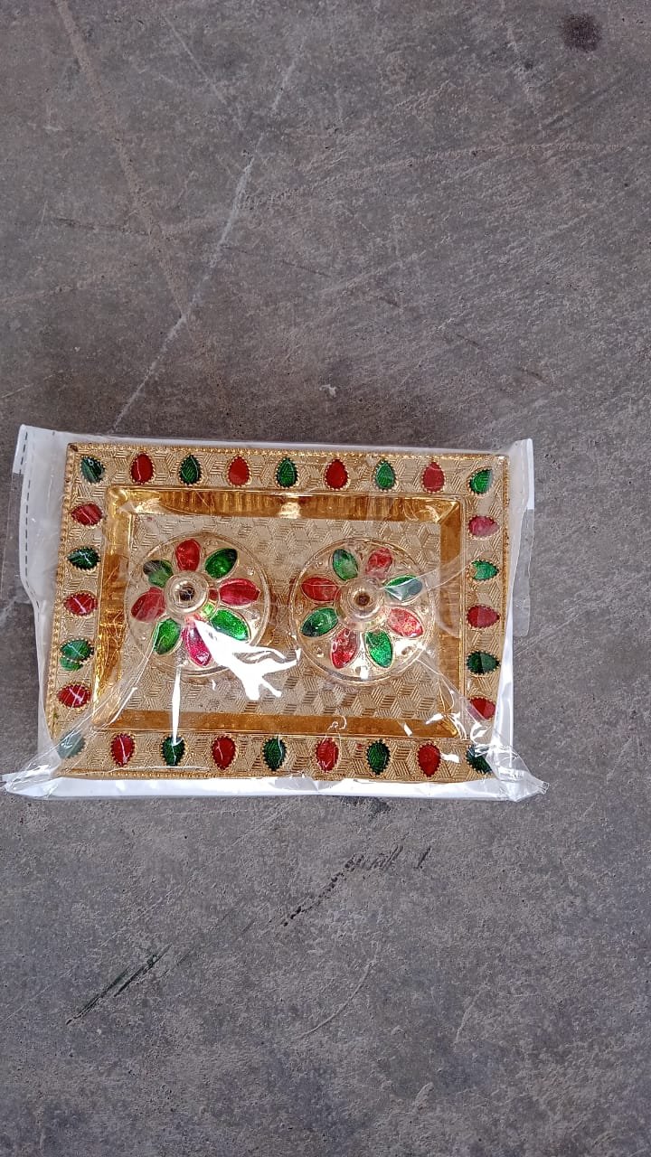 Raksha Bandhan Pooja Thali – Festive Plastic Kumkum Holder | CookAura