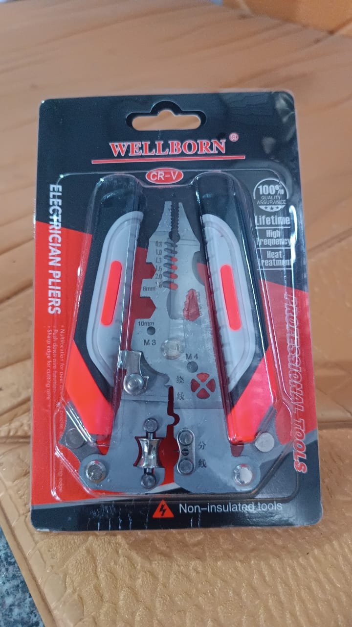 Wire Stripper Pliers 8-in-1 – Ergonomic Soft Grip Multi-Tool