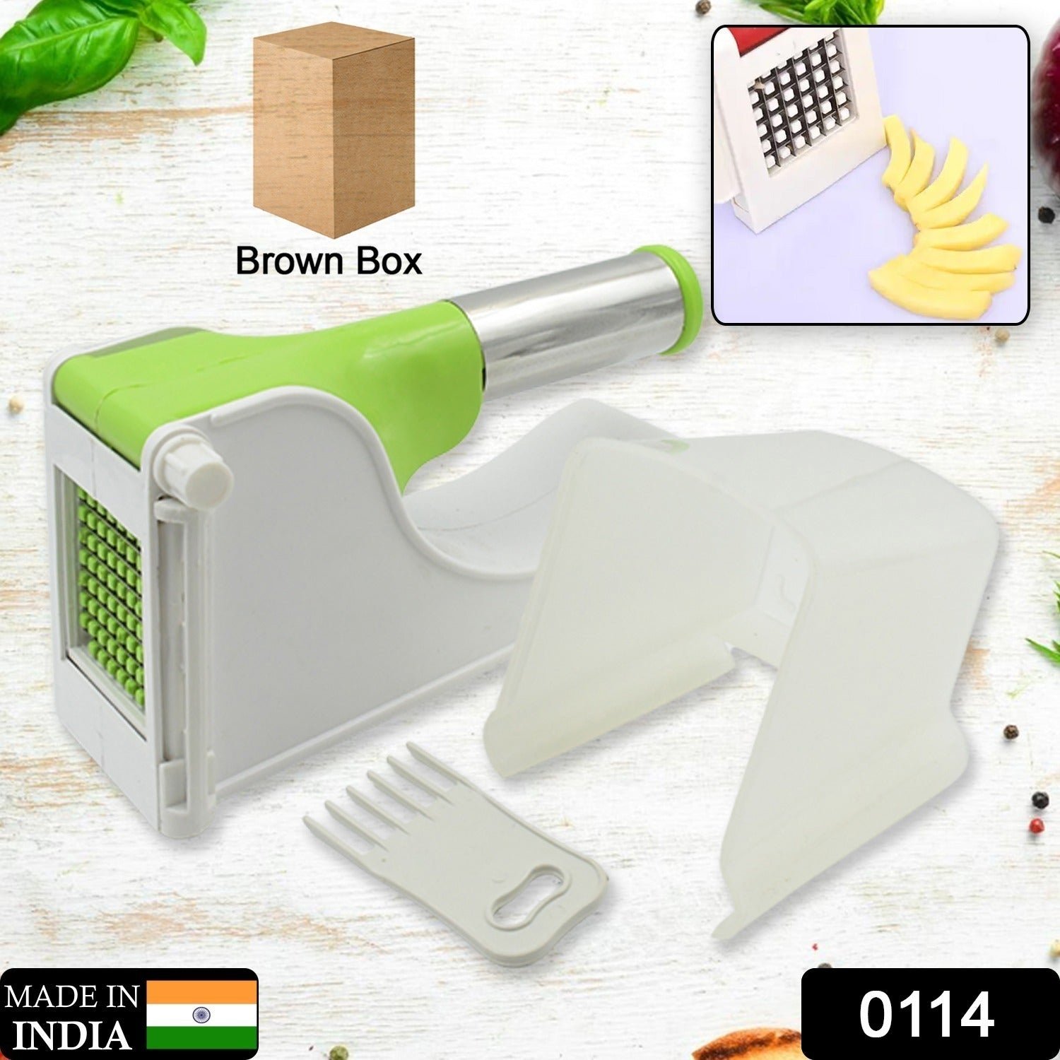 French Fry Chipser – Virgin Plastic Potato Slicer | ChefAura