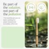 Women Bamboo Toothbrush Set Soft Bristles Eco Friendly Biodegradable (2 Pc)