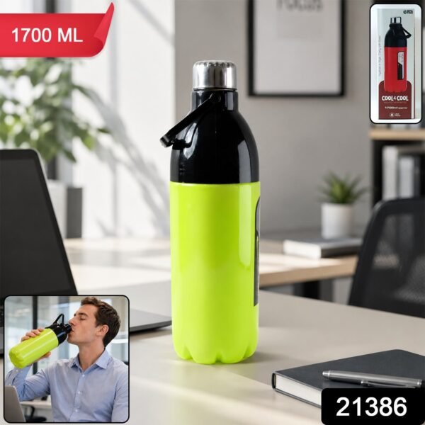 Large Capacity Water Bottle 1700ml – Leakproof with Carry Strap