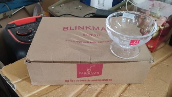 Glass Ice Cream Dessert Bowls – Elegant 6-Piece Set