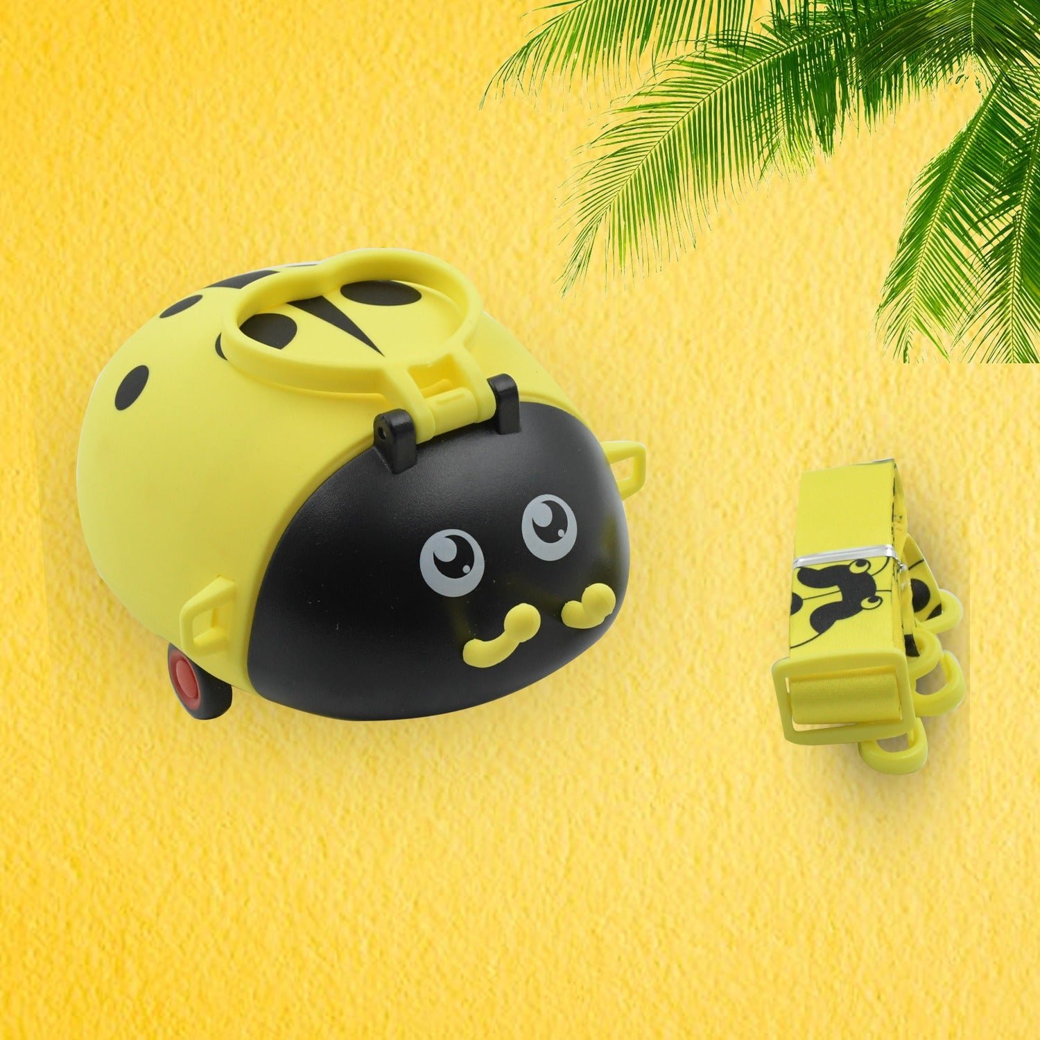 Kids Water Bottle – Cute Bug Shape, 1L with Straw & Strap | Own Hydrate