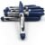 Blue Permanent Markers – 10 Pc Set for Whiteboards | InkGlow