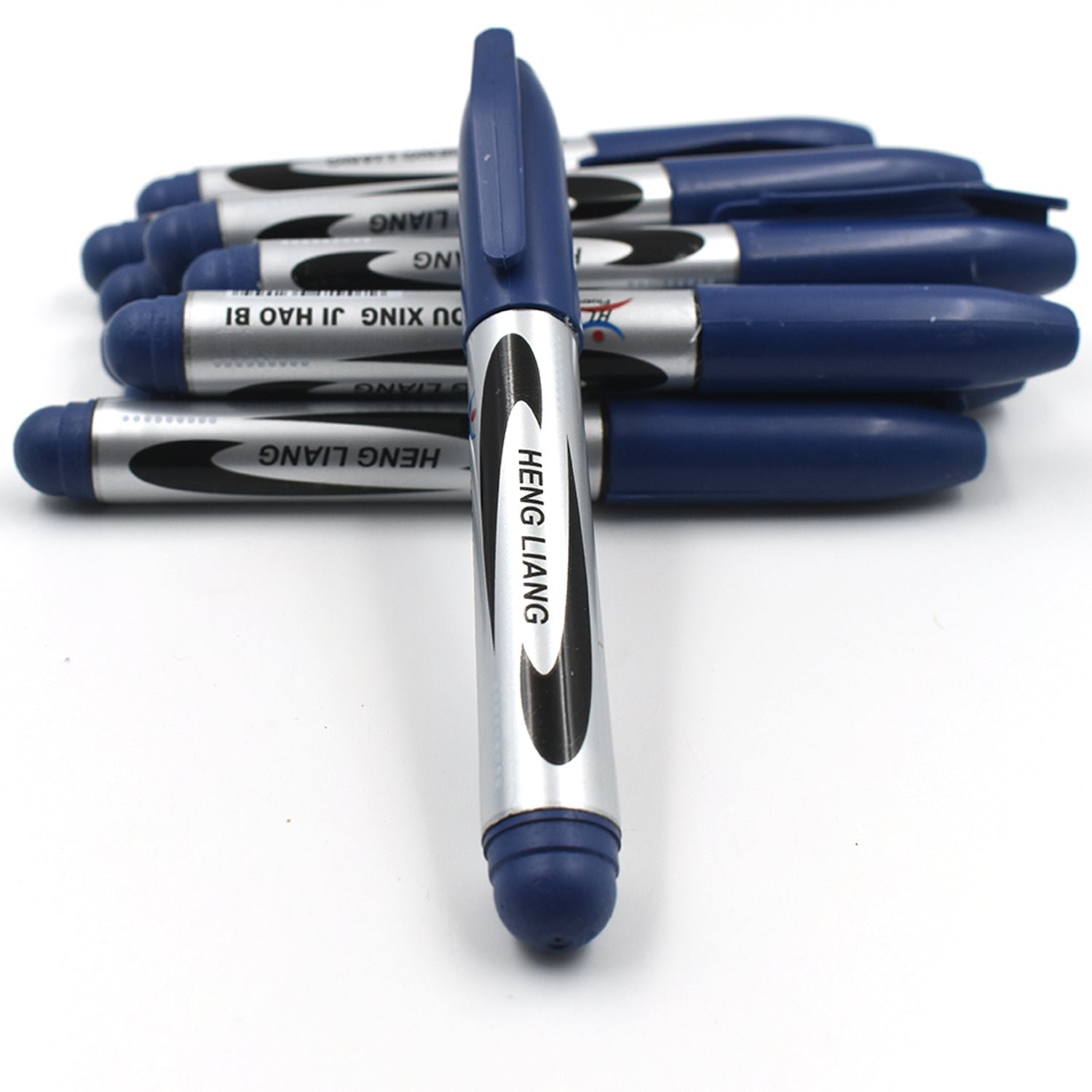 Blue Permanent Markers – 10 Pc Set for Whiteboards | InkGlow