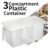 Refrigerator Organizer Box – 3 Compartments, Airtight | Lunchie Bunchie