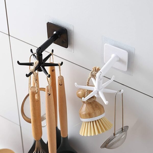 Rotatable Hooks – 360° Swivel for Space-Saving Storage