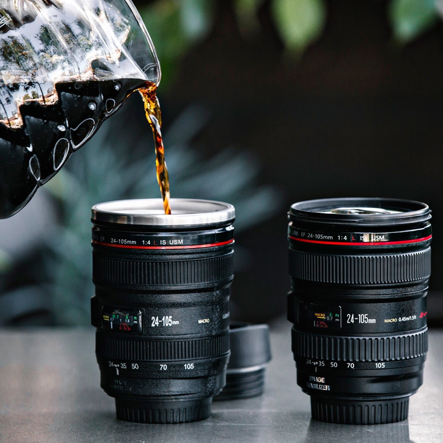 Camera Lens Coffee Mug – Stainless Steel, 350ml | Konvex