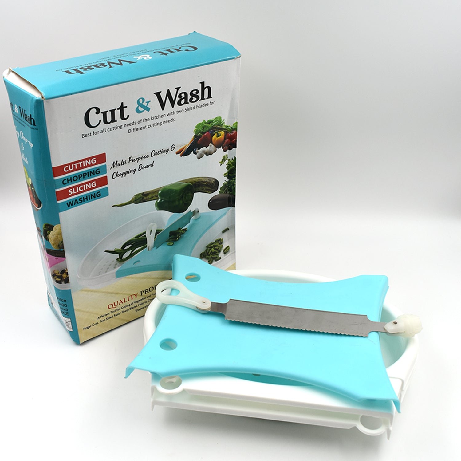 Vegetable Cutter and Washer – Adjustable 2-in-1 Kitchen Tool | Quickslice