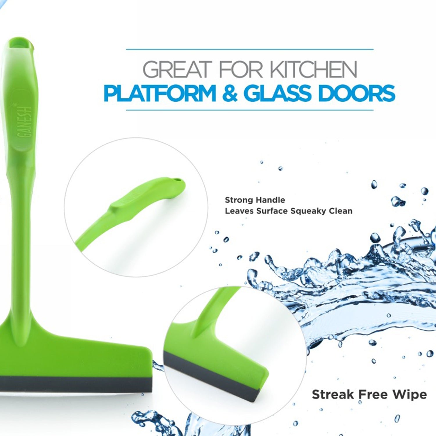 Kitchen Wiper – Streak-Free Plastic Cleaning Tool | Ganesh