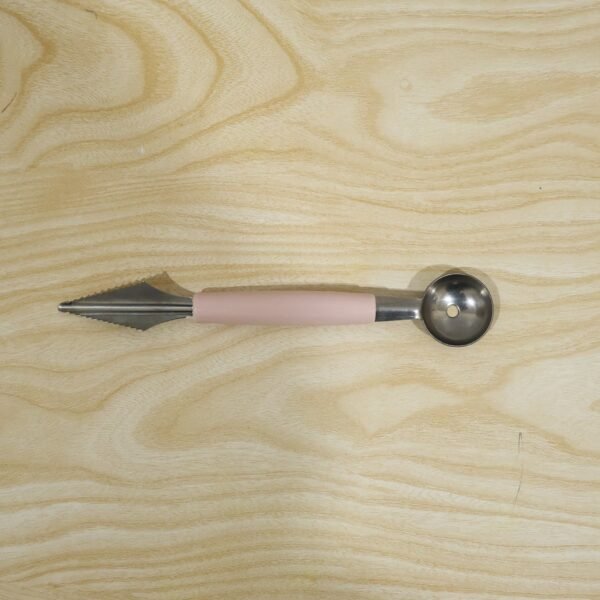 2 In 1 Fruit Carving Tool Watermelon Cutter Melon Baller Scoop Knife (1 Pc)