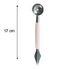 2 In 1 Fruit Carving Tool Watermelon Cutter Melon Baller Scoop Knife (1 Pc)