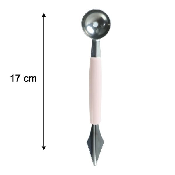 2 In 1 Fruit Carving Tool Watermelon Cutter Melon Baller Scoop Knife (1 Pc)