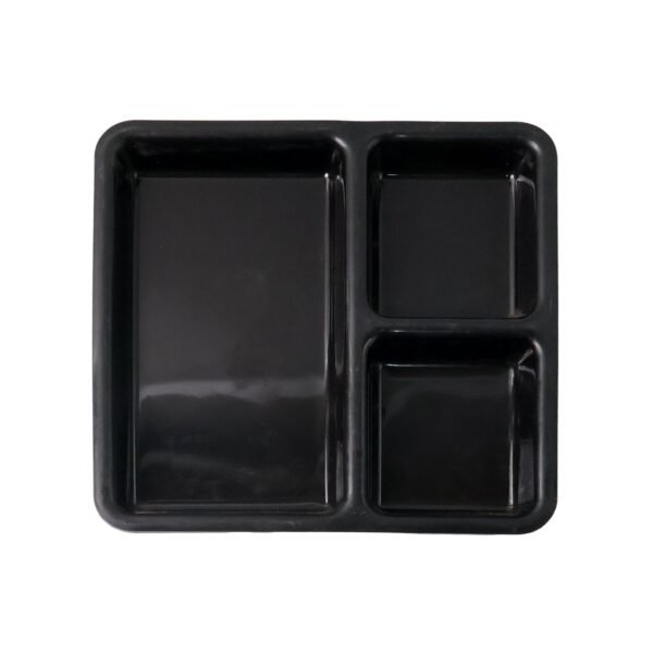 3-Compartment Meal Serving Tray – Durable & Easy-Clean Plate