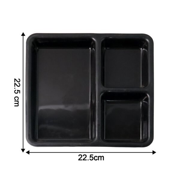 3-Compartment Meal Serving Tray – Durable & Easy-Clean Plate