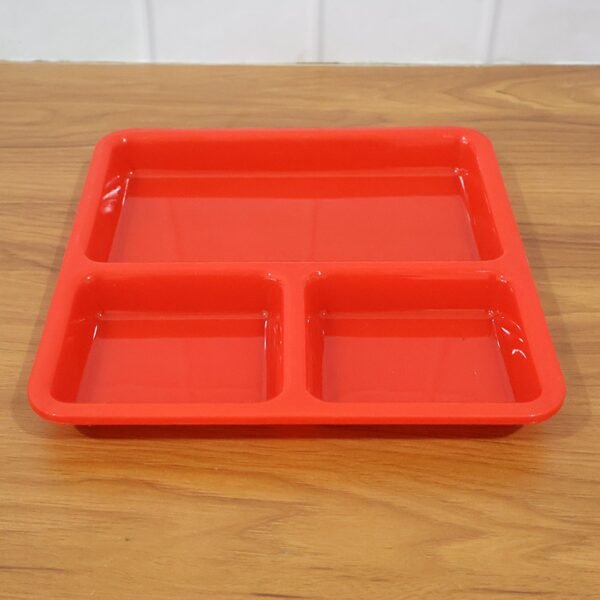 3-Compartment Serving Tray – Mess-Free Meal Organization