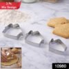Stainless Steel House Shape Cookie Cutter Set – 3 Durable Baking Molds
