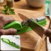Handheld Knife Sharpener with Grip Handle, Manual Blade Sharpening Tool (1 Pc)