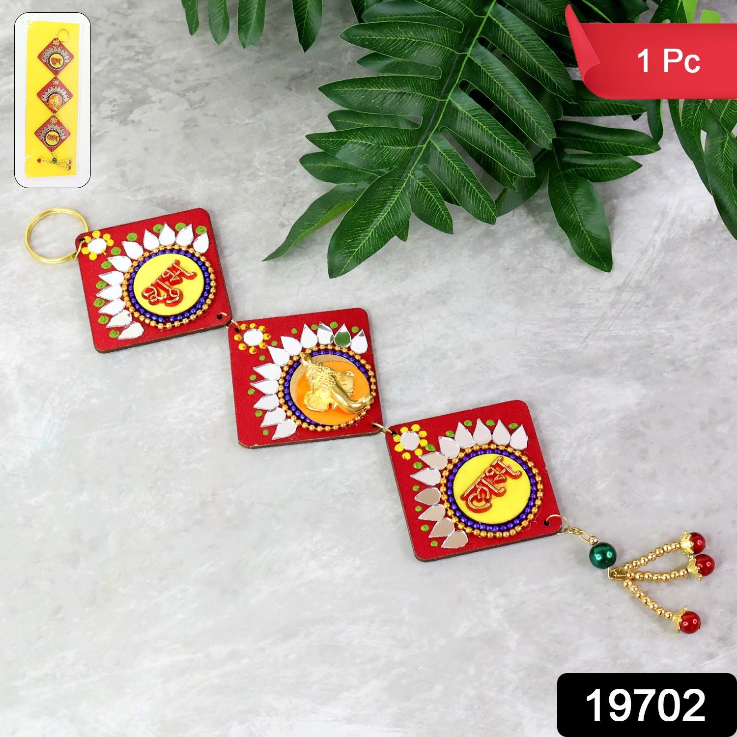 Traditional Labh Shubh Wall Hanging – Auspicious Festive Door Décor