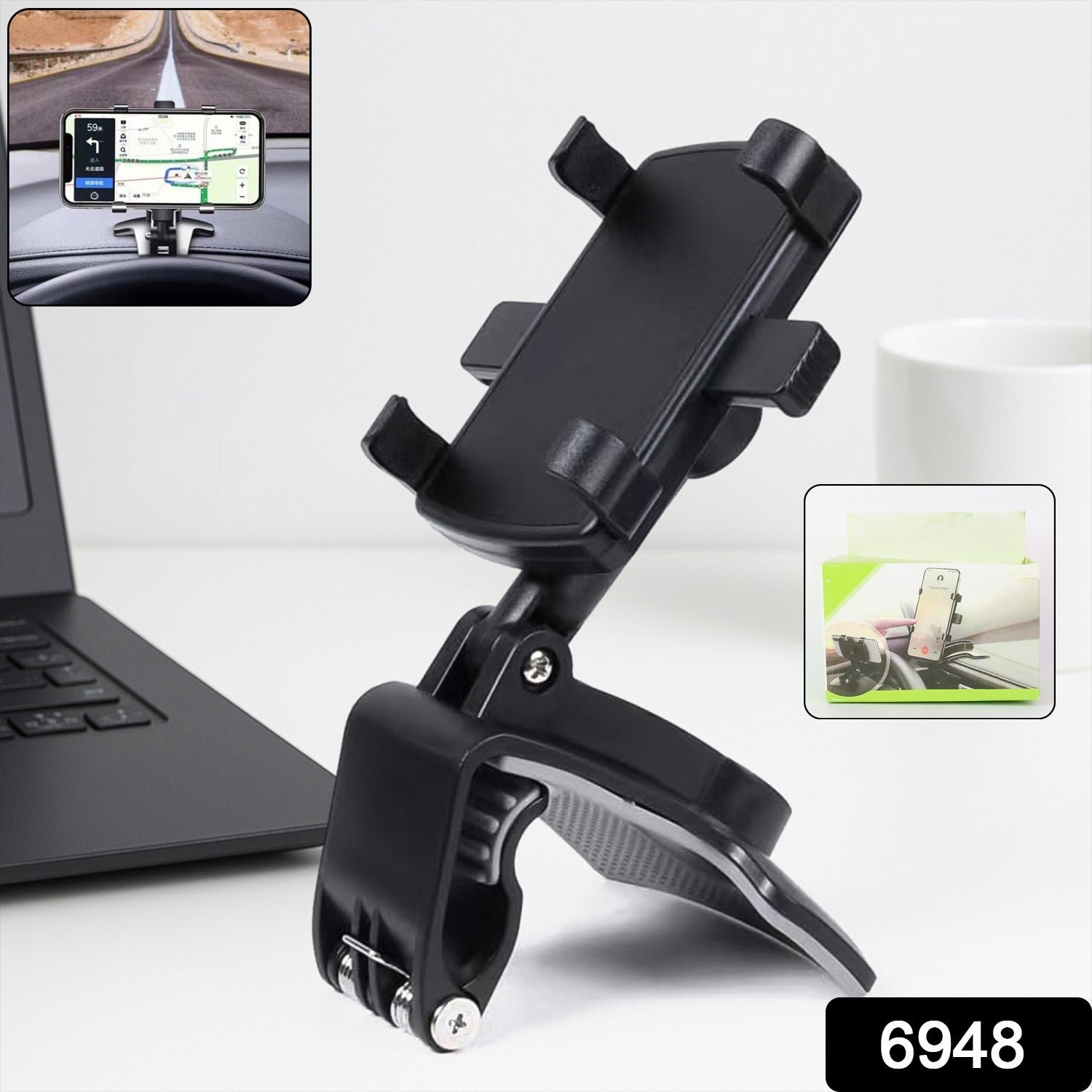 Universal Mobile Phone Holder – Secure Clip with 360° Rotation