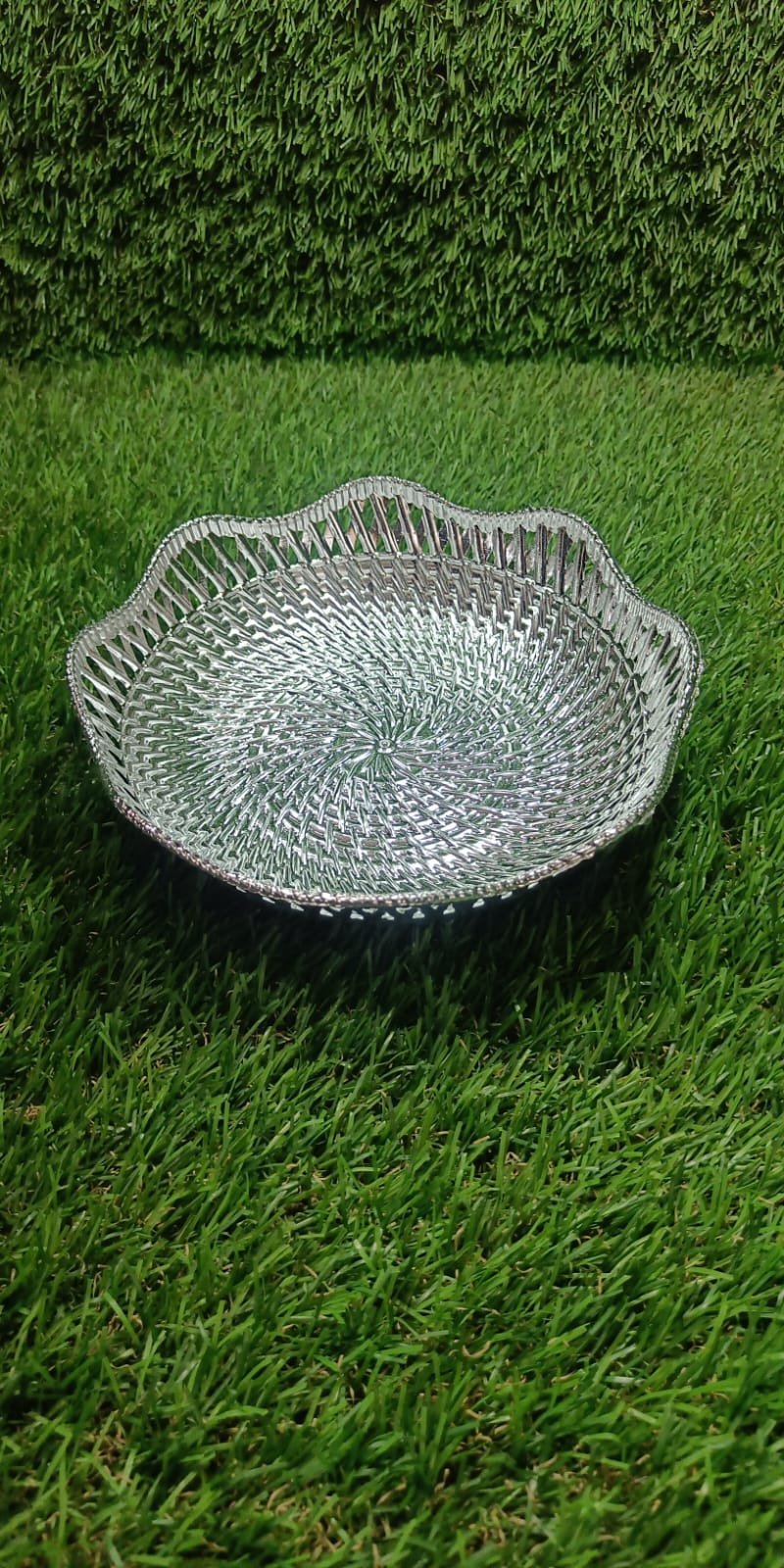 Mukhwas Serving Tray – Durable Plastic, Traditional Round 18cm |