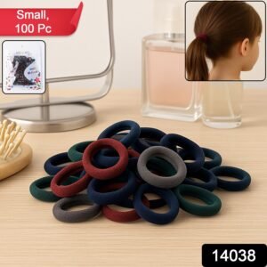 Small Hairbands – Multicolour Rubber Bands (Pack of 100) | Calm & Curl