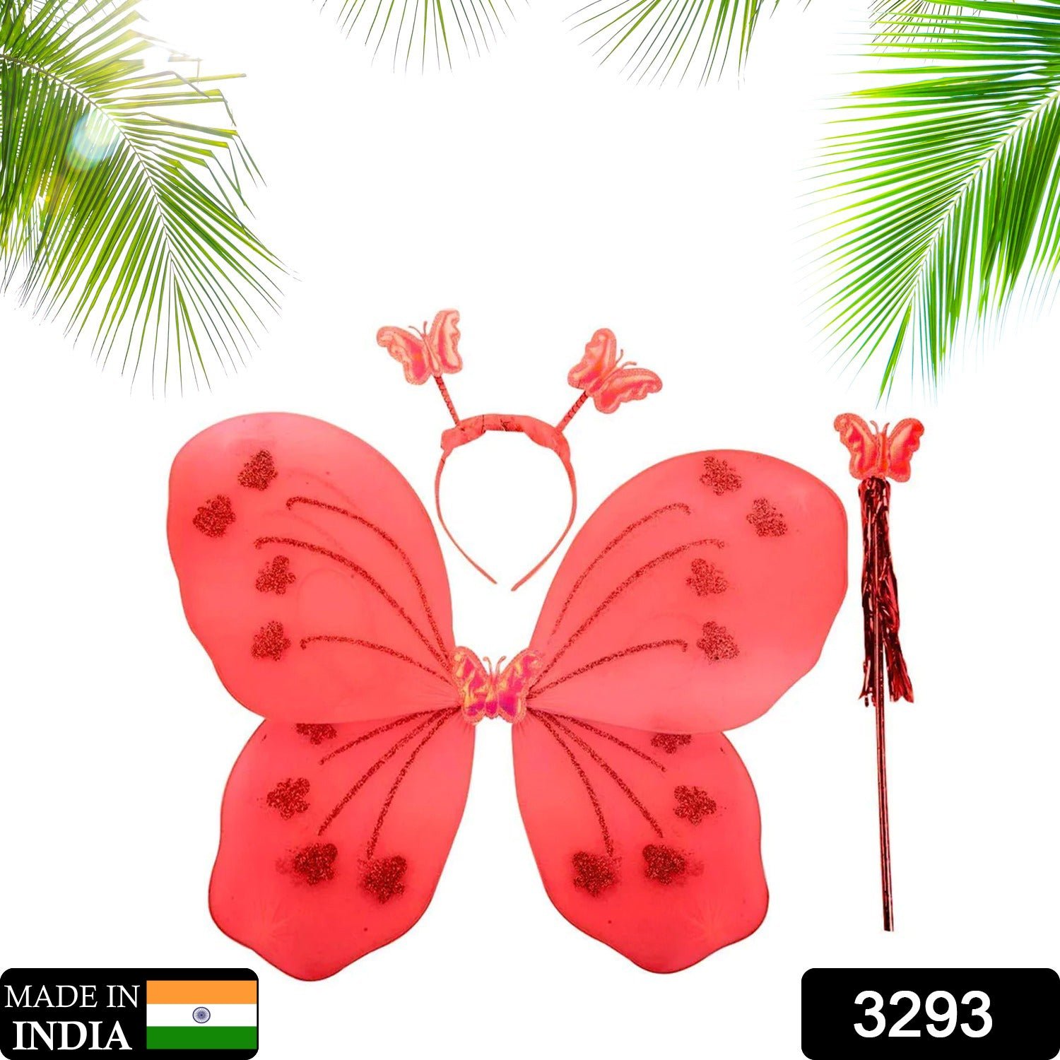 3293 Baby Girl Butterfly Wings – Multi-Color Fairy Costume Set | Little Fashionistas