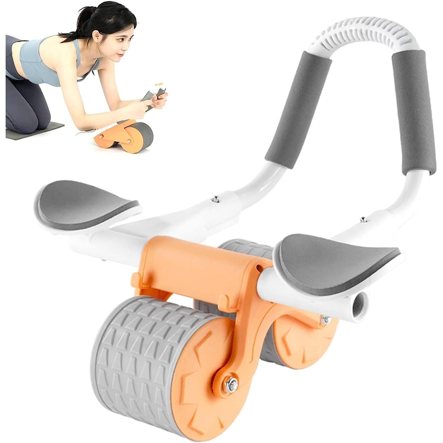 Automatic Rebound Ab Roller – Timer & Elbow Support | VelvaBloom