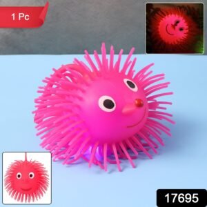LED Spiky Puffer Ball – Soft Light-Up Stress Relief Toy