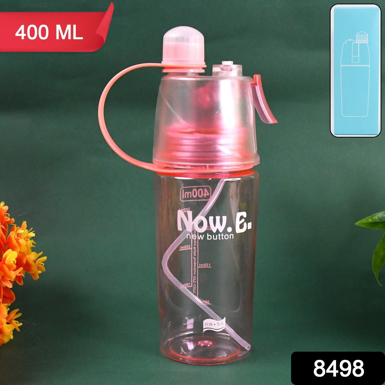 2-in-1 Mist Spray Water Bottle – 400ML BPA Free | Own Hydrate