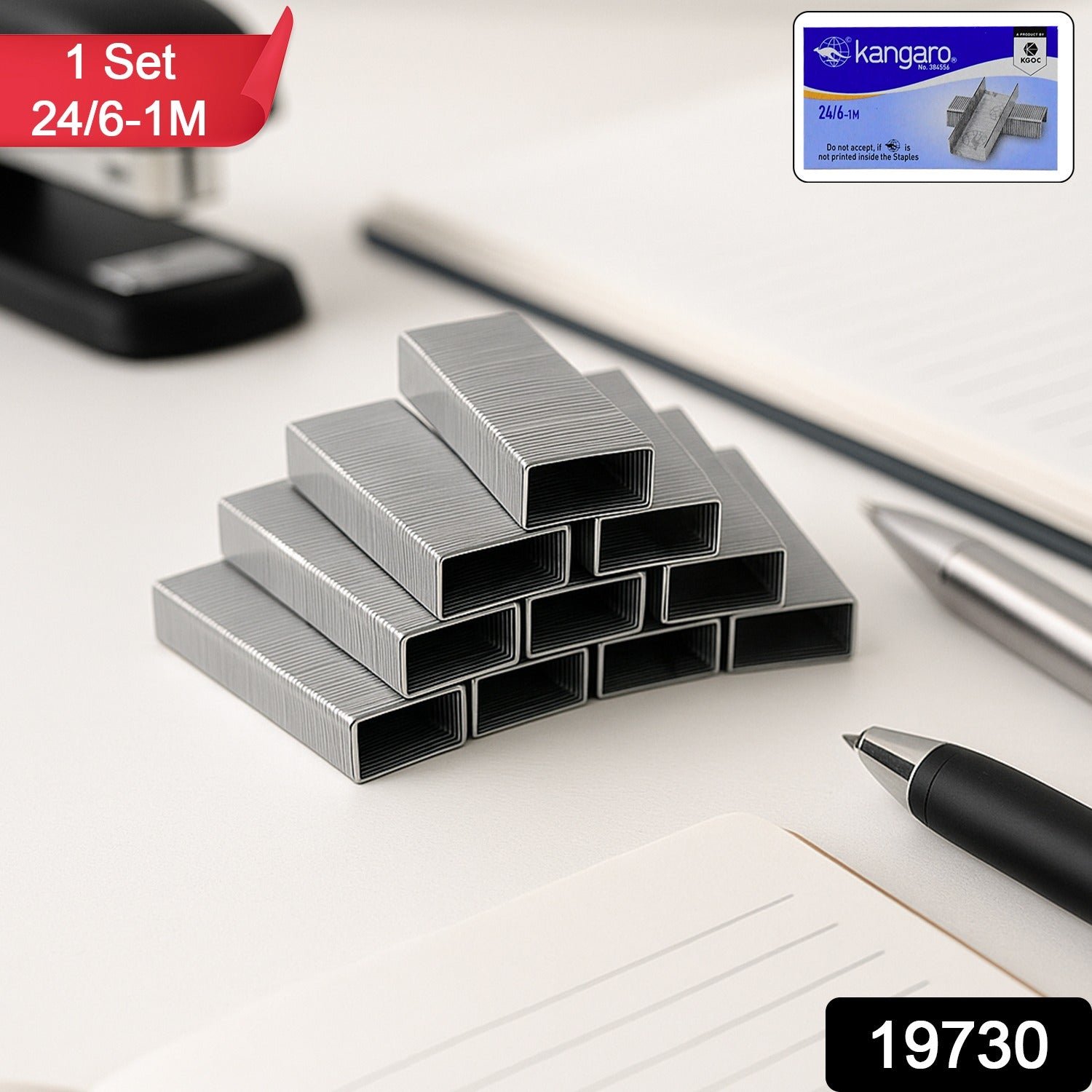 24/6 Staples – Durable Steel Pins for Smooth Office Stapling
