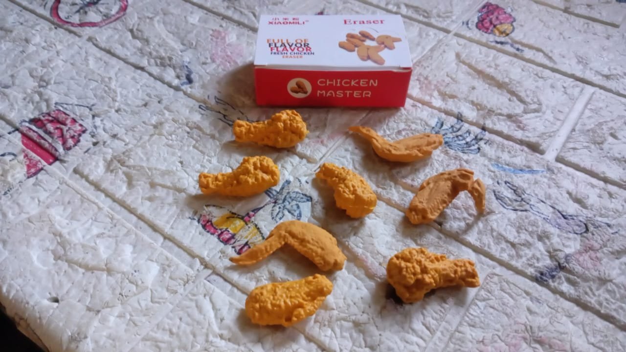 Chicken Erasers – Fun Wing & Leg Set | TinyTrendy