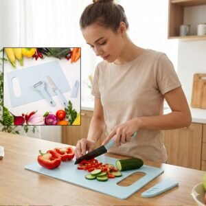 Kitchen Knife Set – 3 in 1 Knife, Chopping Board & Peeler