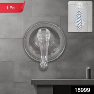 Plastic Suction Cup Hook – Heavy Duty Clear Hold (1 Pc)