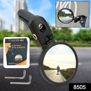 Bar End Bike Mirror – Universal Fit, 360° Rotatable | RaceVault