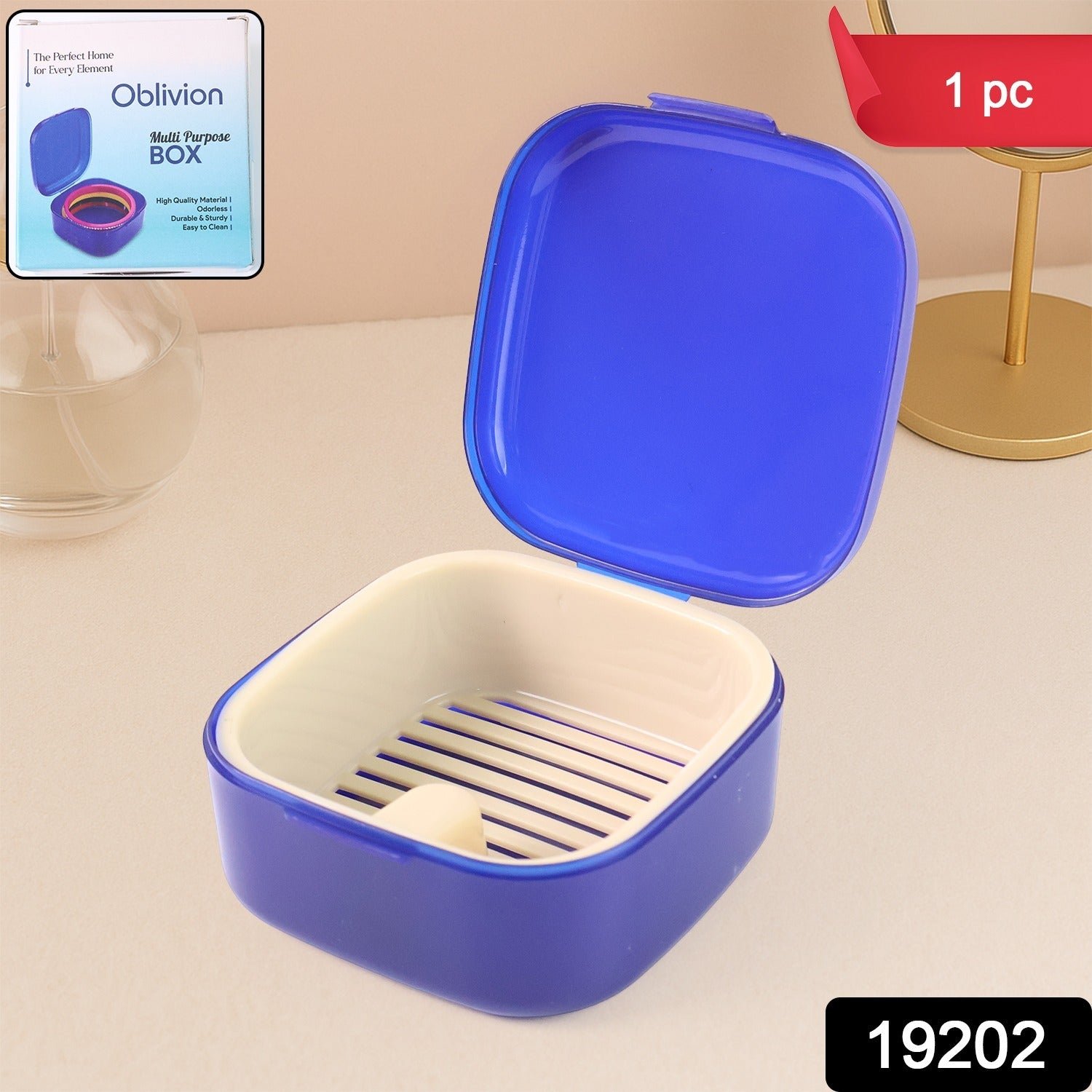 Multi-Purpose Storage Box with Lid – Compact & Durable Organizer