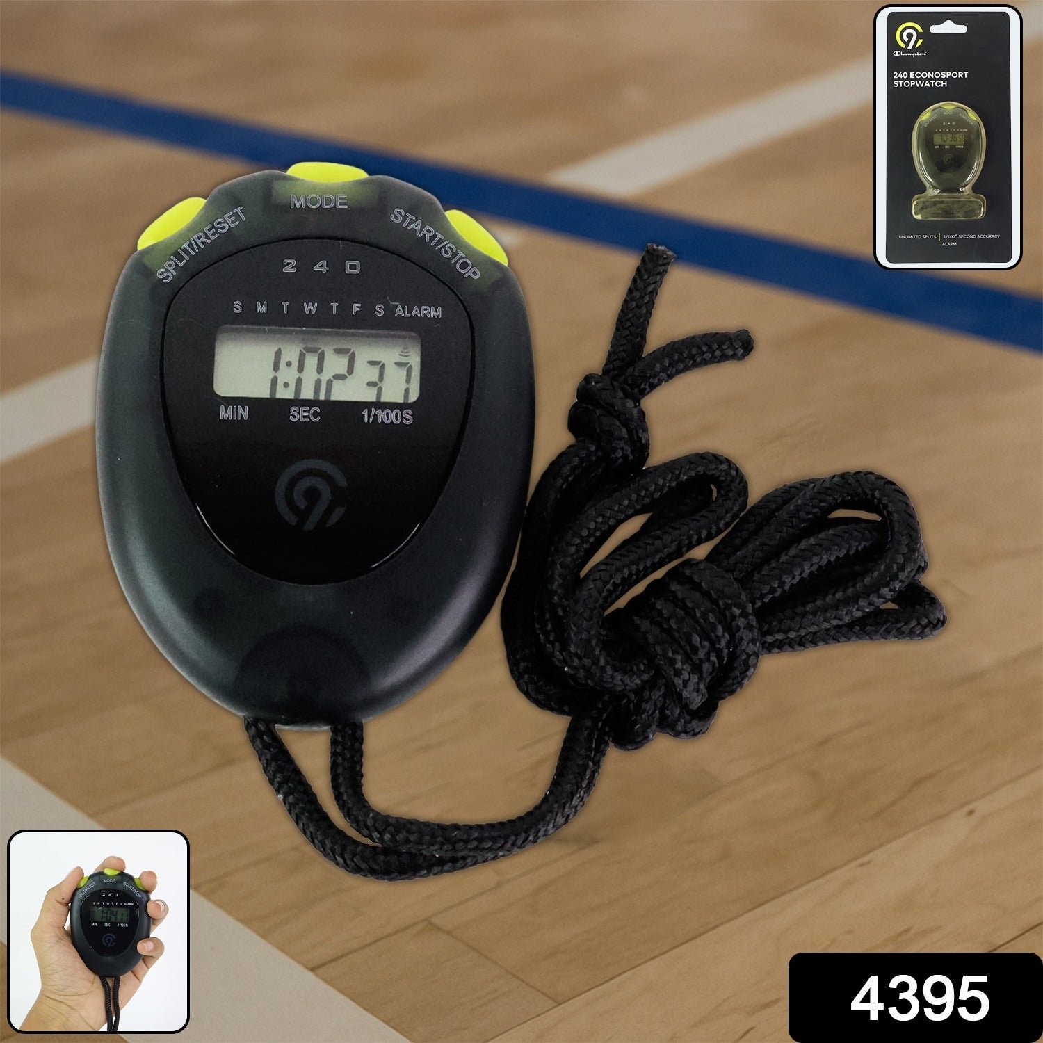 Digital Sports Stopwatch – Precise Split Timing & Alarm