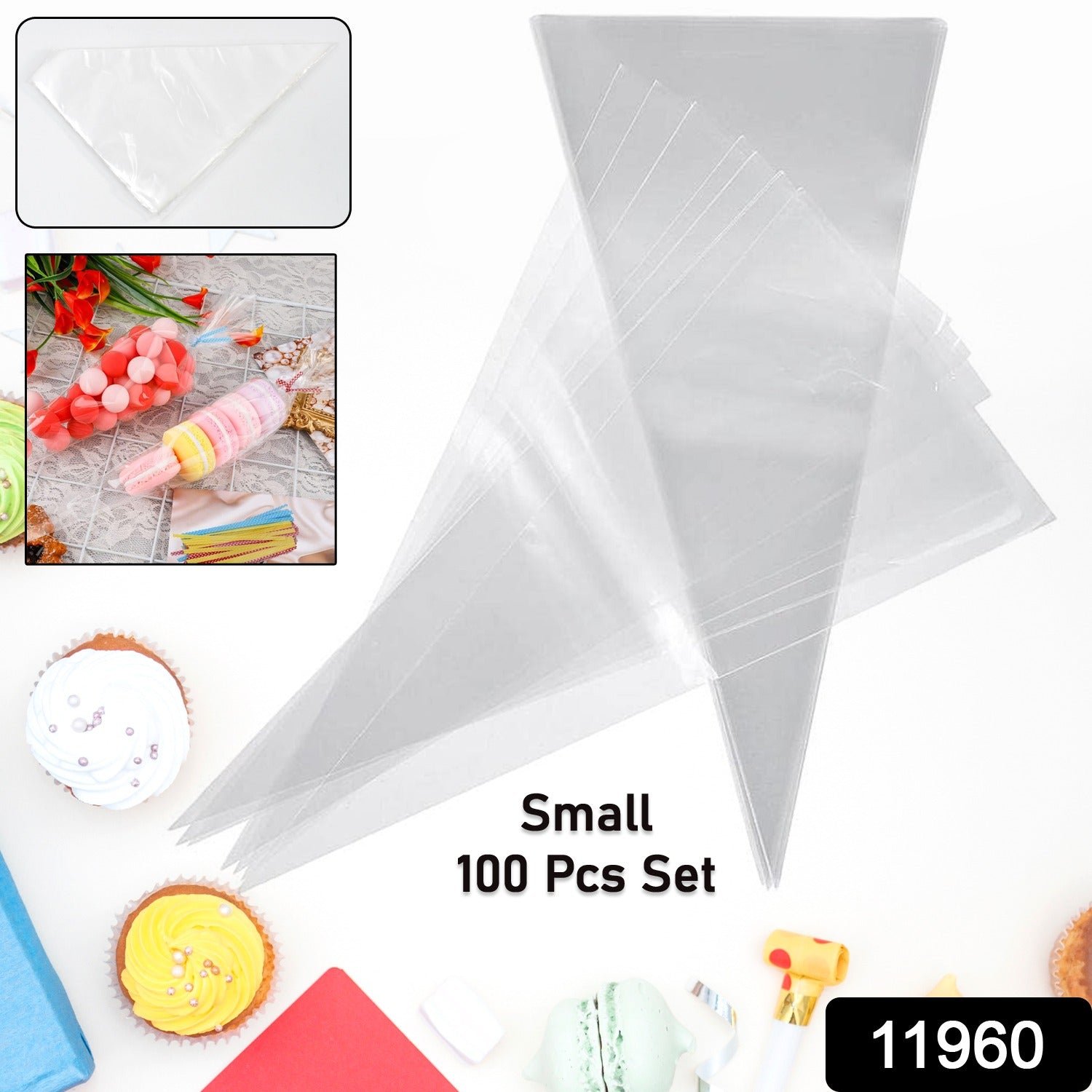 Disposable Piping Bags – 100 Pcs Small Set for Precise Icing