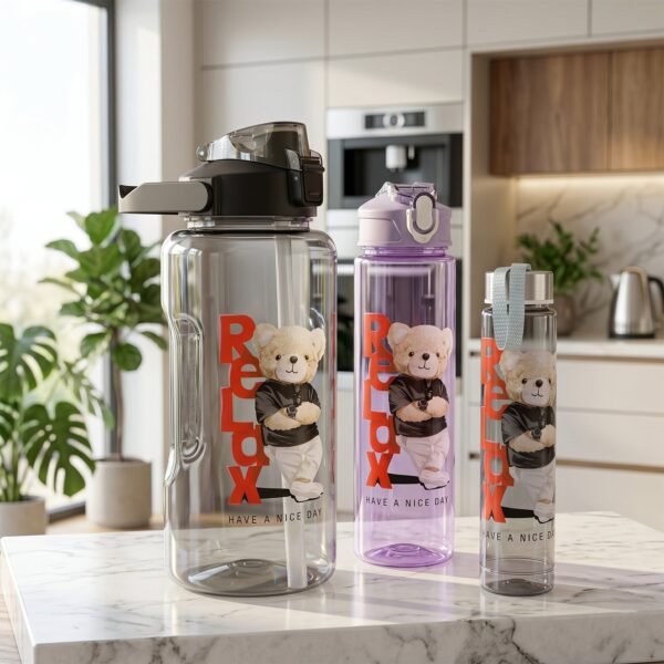 Kids Water Bottle Set – BPA-Free, Leak-Proof for School & Sports