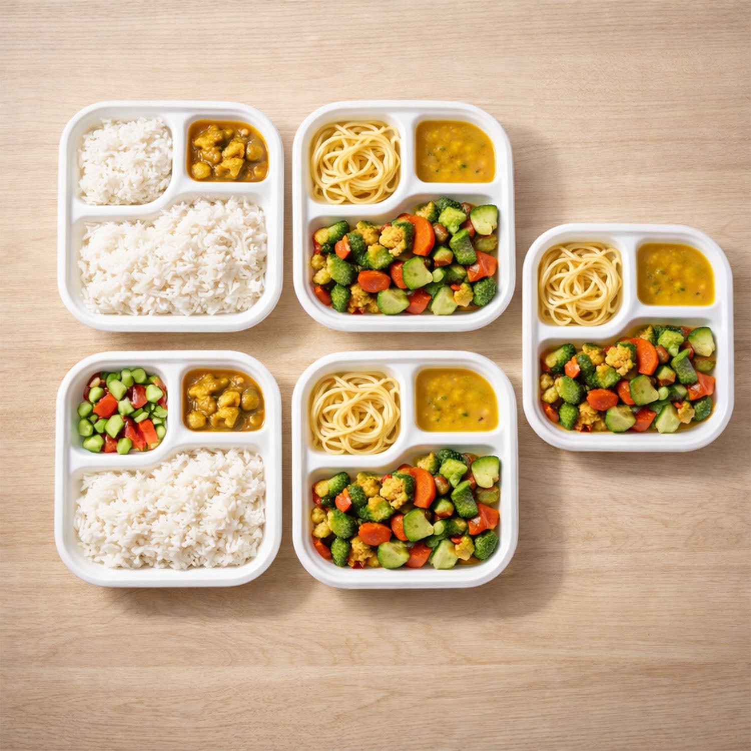 Compostable Bagasse 3-Compartment Meal Plate – Eco-Friendly & Sturdy