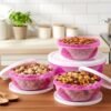 Plastic Storage Containers Set of 3 – Durable & Airtight Kitchen Boxes